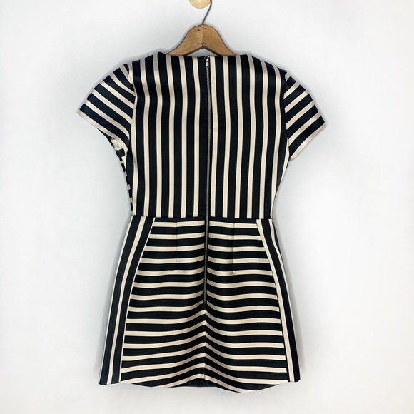 Topshop Satin Stripe Mini Dress - Picture 2 of 6